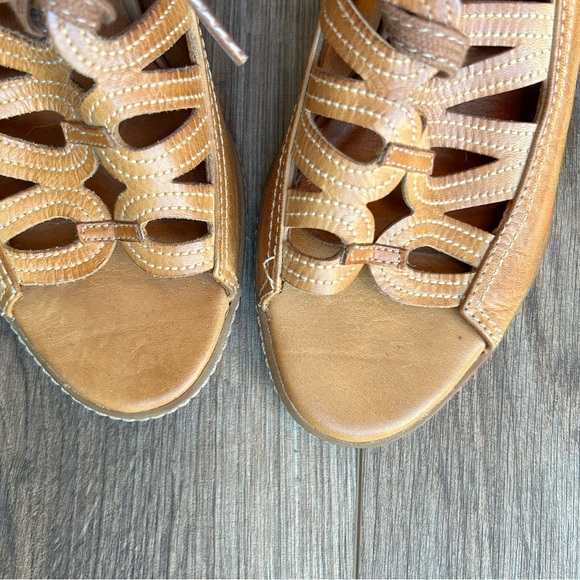 Pikolinos Tan Leather Heeled Sandals | 38 - Picture 2 of 8